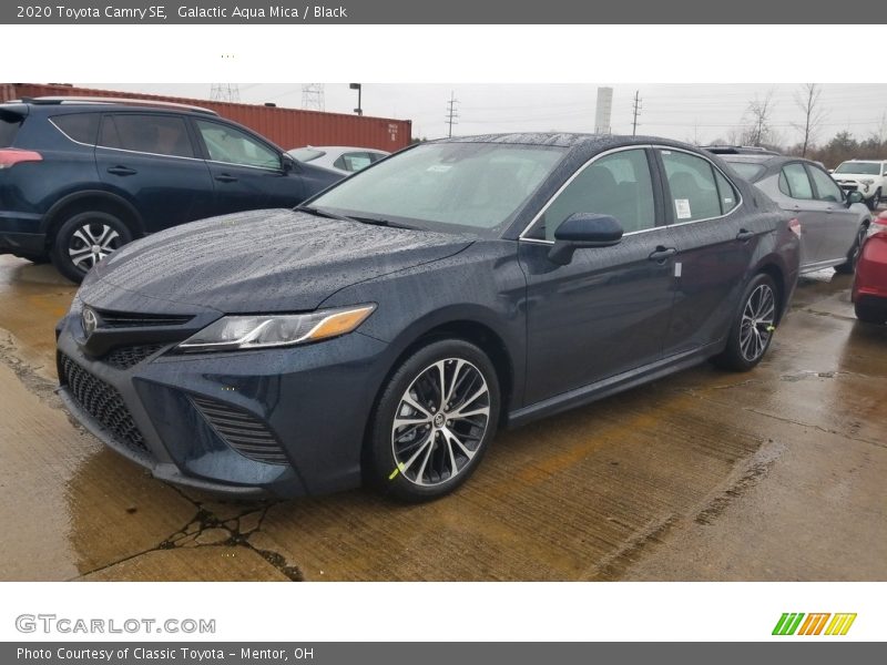 Galactic Aqua Mica / Black 2020 Toyota Camry SE