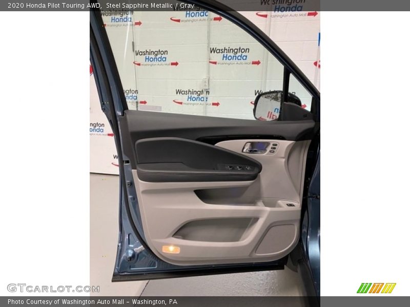 Steel Sapphire Metallic / Gray 2020 Honda Pilot Touring AWD