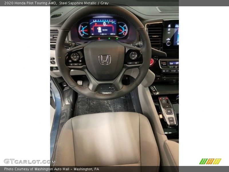 Steel Sapphire Metallic / Gray 2020 Honda Pilot Touring AWD