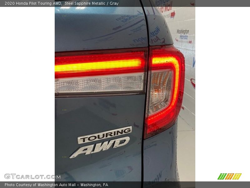 Steel Sapphire Metallic / Gray 2020 Honda Pilot Touring AWD