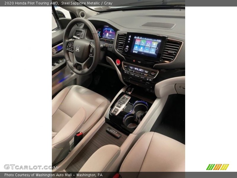 Steel Sapphire Metallic / Gray 2020 Honda Pilot Touring AWD