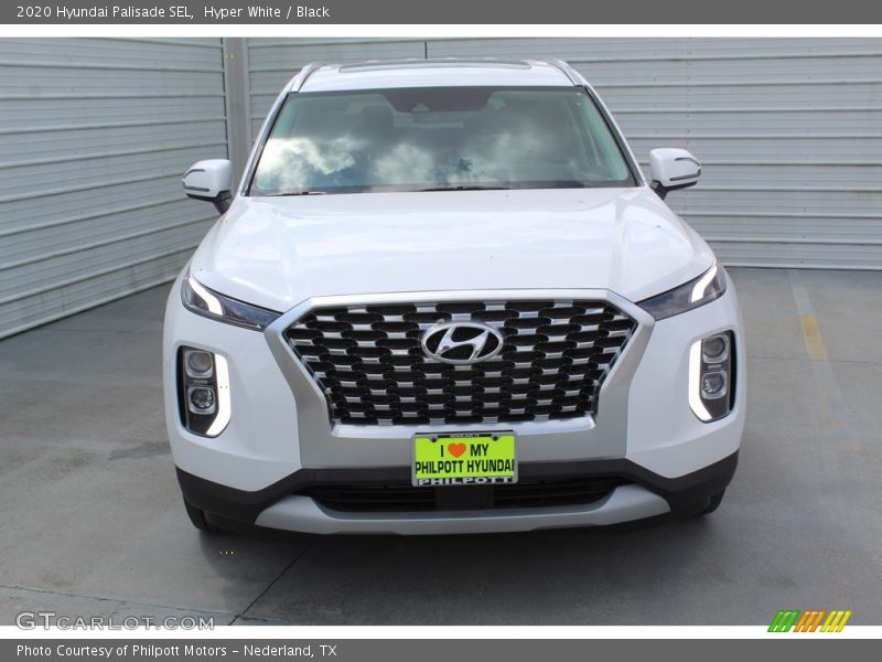 Hyper White / Black 2020 Hyundai Palisade SEL