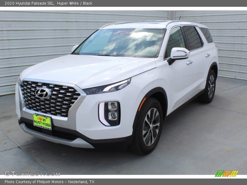 Hyper White / Black 2020 Hyundai Palisade SEL