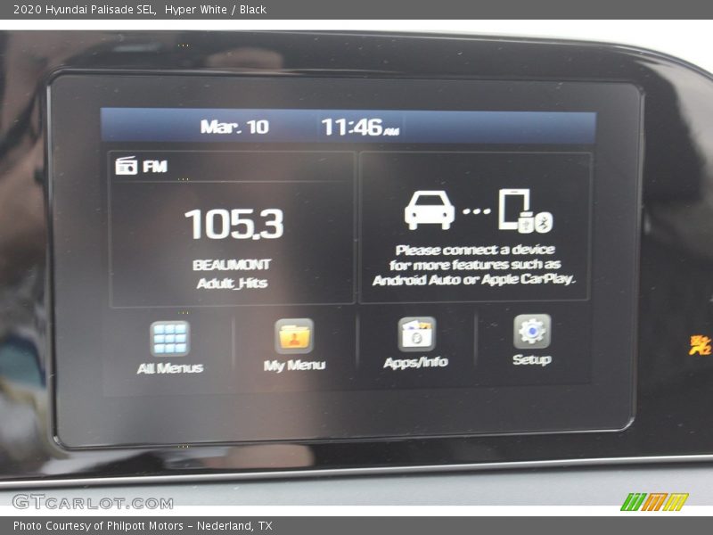 Hyper White / Black 2020 Hyundai Palisade SEL