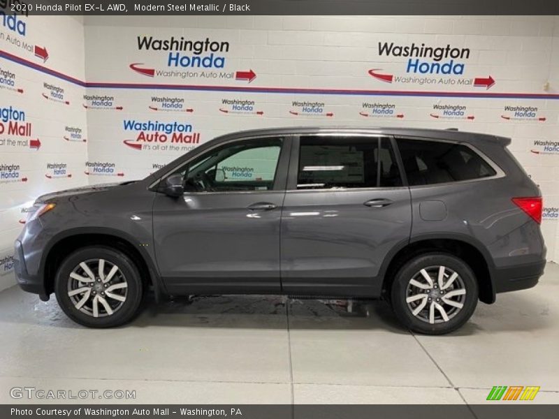 Modern Steel Metallic / Black 2020 Honda Pilot EX-L AWD