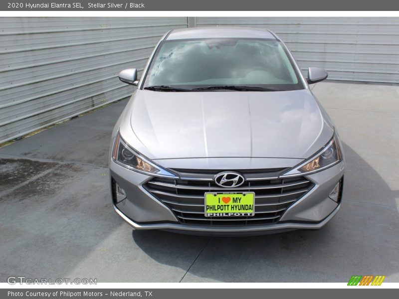 Stellar Silver / Black 2020 Hyundai Elantra SEL