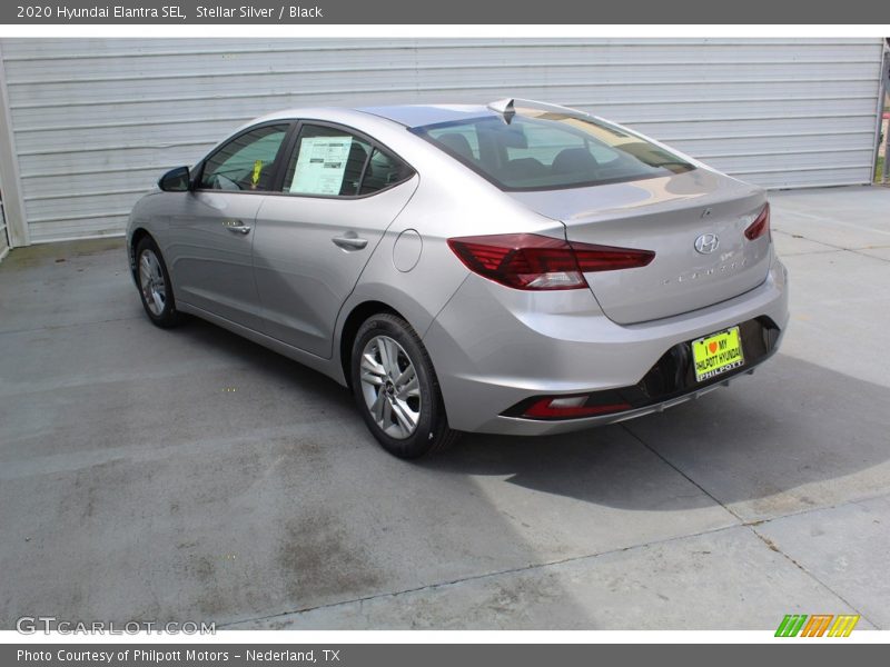 Stellar Silver / Black 2020 Hyundai Elantra SEL