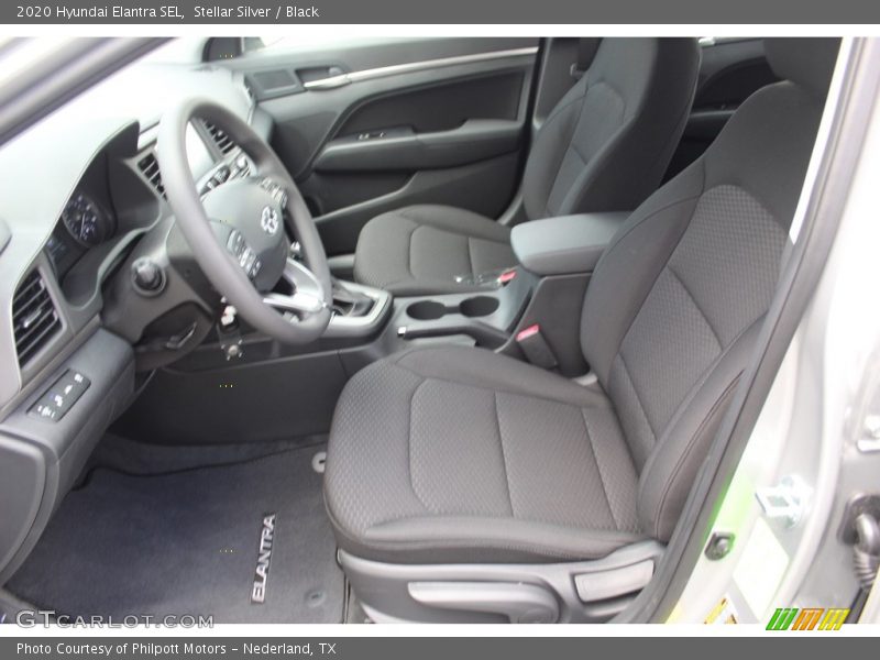 Stellar Silver / Black 2020 Hyundai Elantra SEL