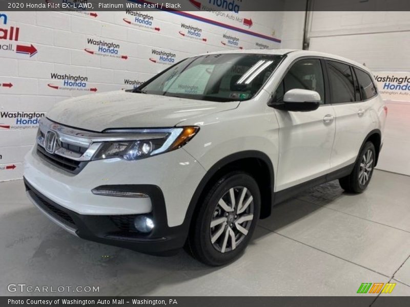 Platinum White Pearl / Black 2020 Honda Pilot EX-L AWD