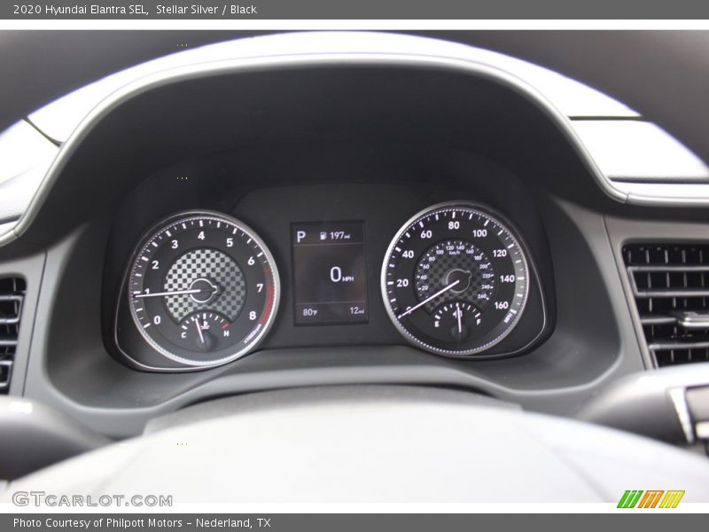 Stellar Silver / Black 2020 Hyundai Elantra SEL