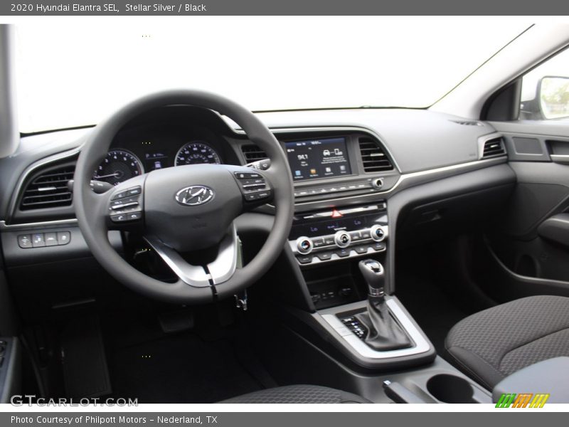 Stellar Silver / Black 2020 Hyundai Elantra SEL