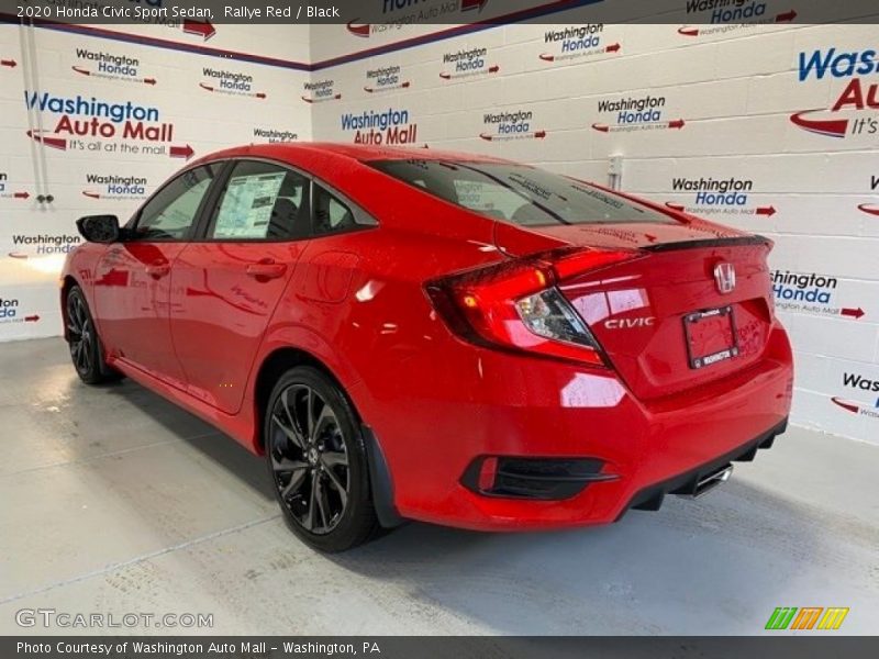 Rallye Red / Black 2020 Honda Civic Sport Sedan