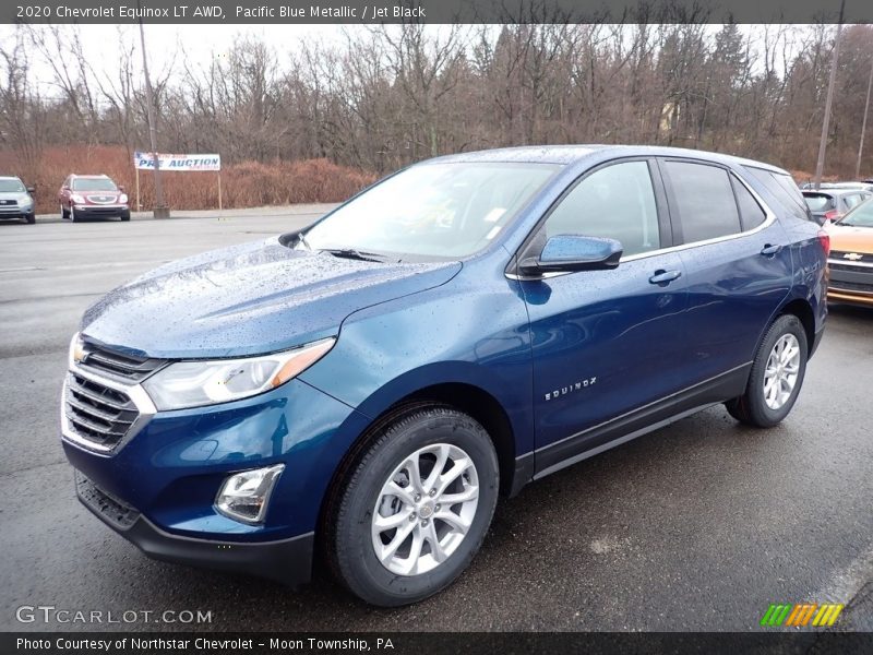 Pacific Blue Metallic / Jet Black 2020 Chevrolet Equinox LT AWD