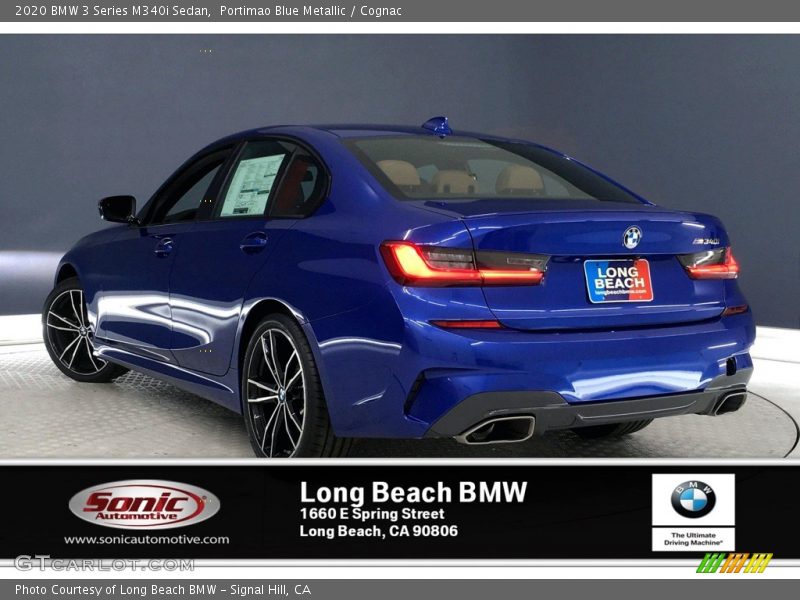 Portimao Blue Metallic / Cognac 2020 BMW 3 Series M340i Sedan