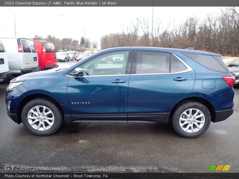 Pacific Blue Metallic / Jet Black 2020 Chevrolet Equinox LT AWD