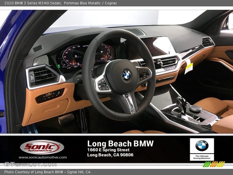 Portimao Blue Metallic / Cognac 2020 BMW 3 Series M340i Sedan