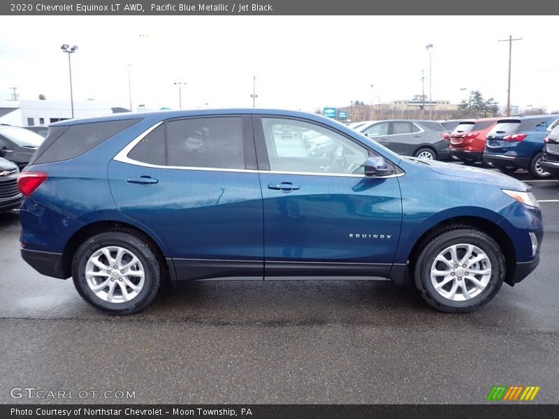 Pacific Blue Metallic / Jet Black 2020 Chevrolet Equinox LT AWD