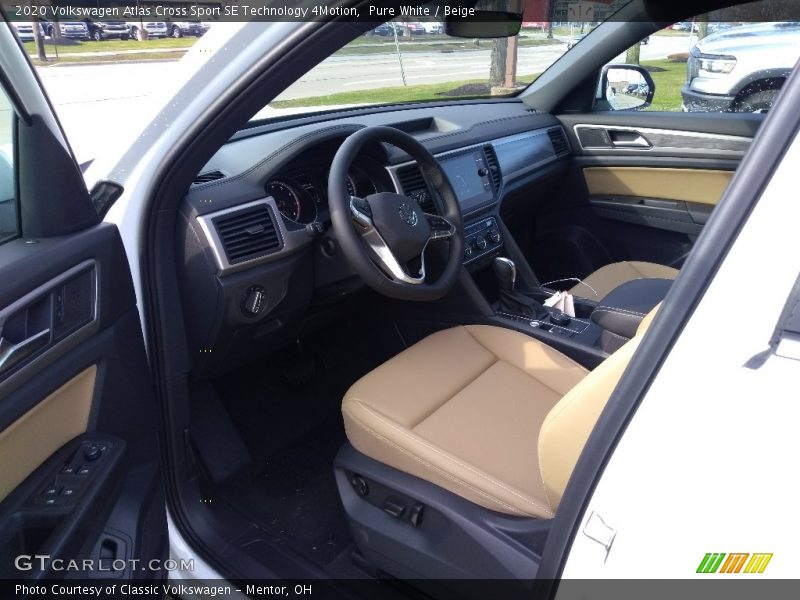  2020 Atlas Cross Sport SE Technology 4Motion Beige Interior