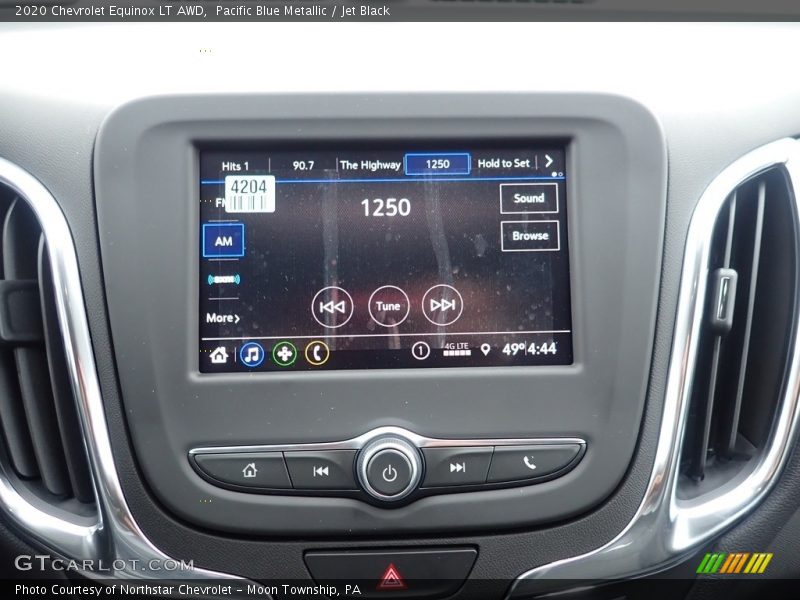 Pacific Blue Metallic / Jet Black 2020 Chevrolet Equinox LT AWD