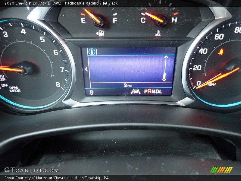 Pacific Blue Metallic / Jet Black 2020 Chevrolet Equinox LT AWD