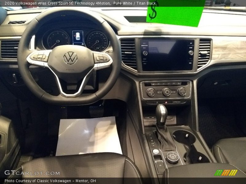 Pure White / Titan Black 2020 Volkswagen Atlas Cross Sport SE Technology 4Motion