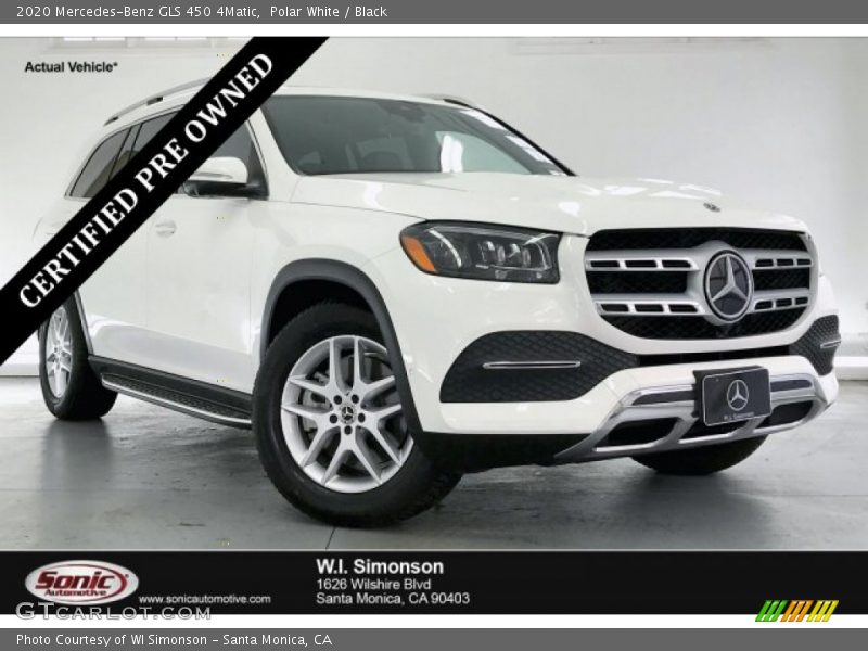 Polar White / Black 2020 Mercedes-Benz GLS 450 4Matic