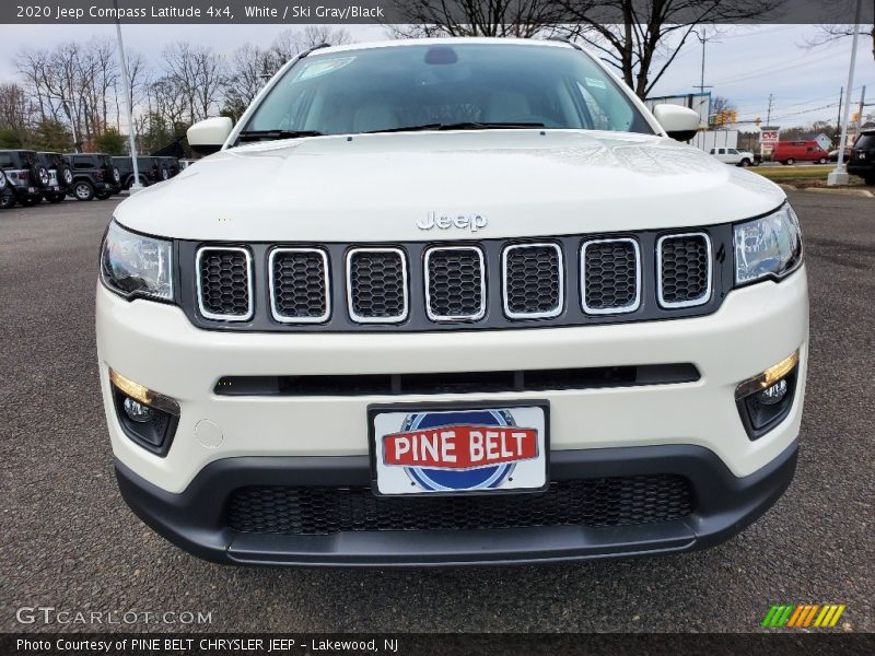 White / Ski Gray/Black 2020 Jeep Compass Latitude 4x4