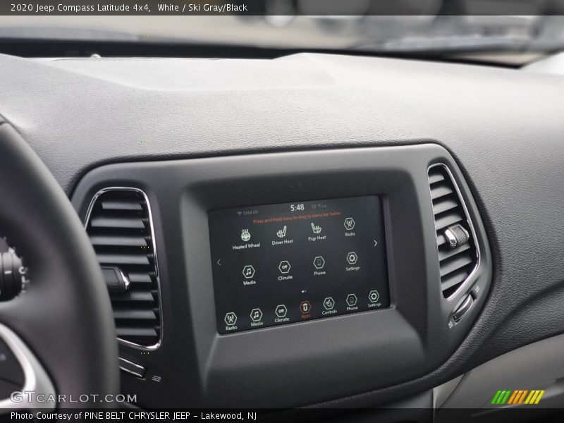 White / Ski Gray/Black 2020 Jeep Compass Latitude 4x4