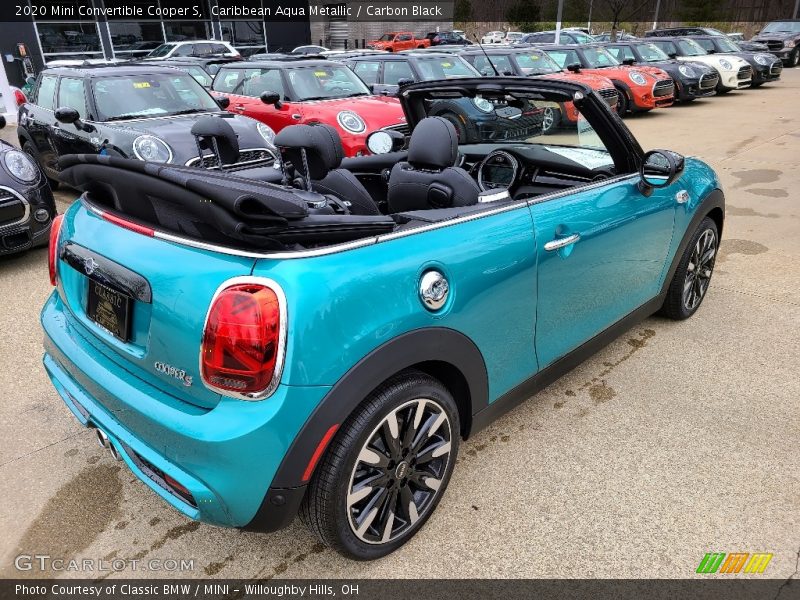 Caribbean Aqua Metallic / Carbon Black 2020 Mini Convertible Cooper S