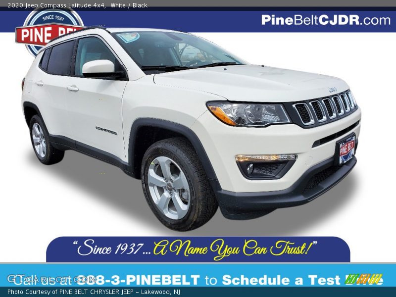 White / Black 2020 Jeep Compass Latitude 4x4
