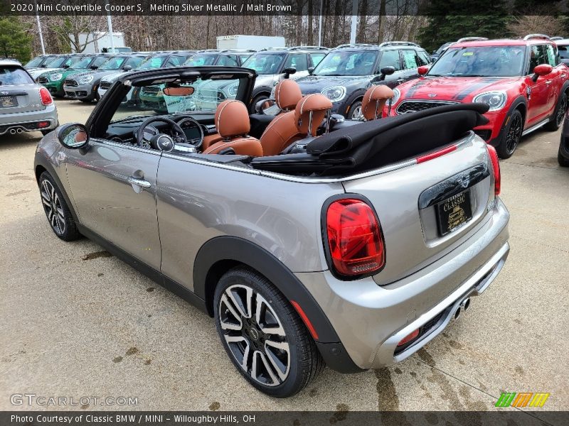 Melting Silver Metallic / Malt Brown 2020 Mini Convertible Cooper S
