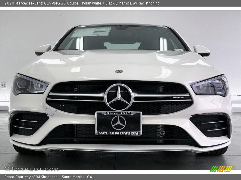 Polar White / Black Dinamica w/Red stitching 2020 Mercedes-Benz CLA AMG 35 Coupe