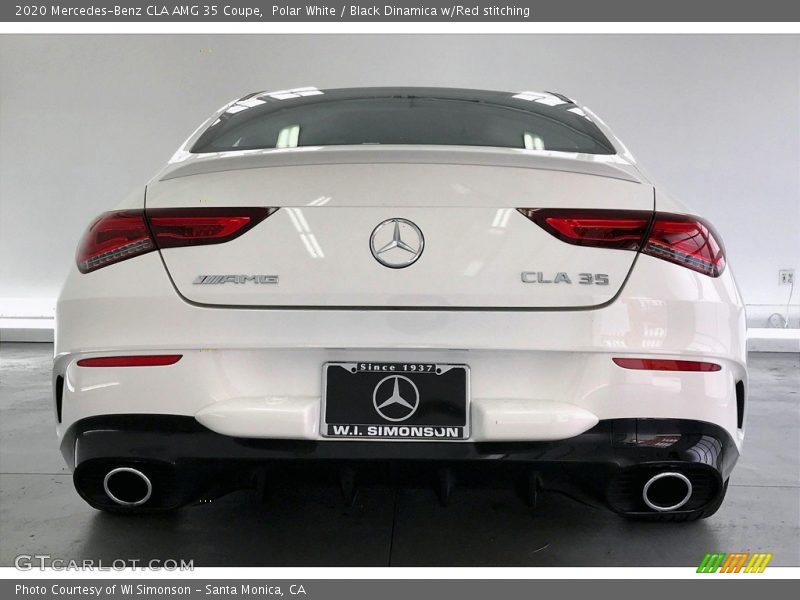 Polar White / Black Dinamica w/Red stitching 2020 Mercedes-Benz CLA AMG 35 Coupe