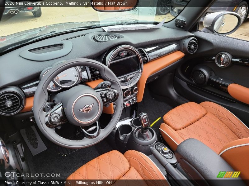  2020 Convertible Cooper S Malt Brown Interior