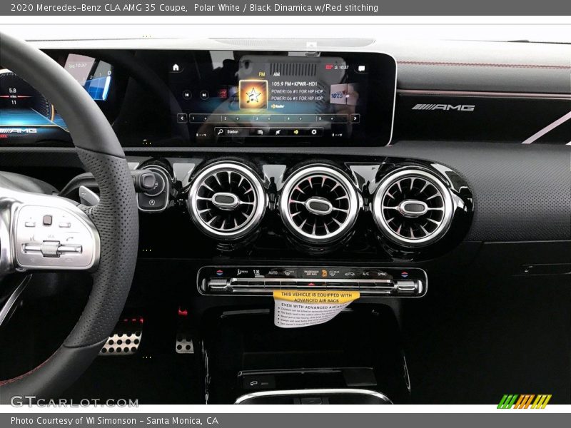 Polar White / Black Dinamica w/Red stitching 2020 Mercedes-Benz CLA AMG 35 Coupe