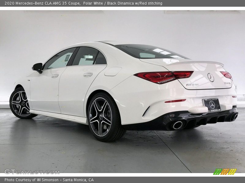 Polar White / Black Dinamica w/Red stitching 2020 Mercedes-Benz CLA AMG 35 Coupe