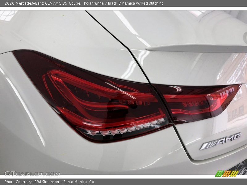 Polar White / Black Dinamica w/Red stitching 2020 Mercedes-Benz CLA AMG 35 Coupe