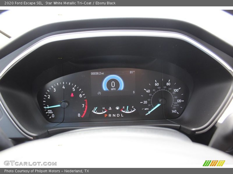 Star White Metallic Tri-Coat / Ebony Black 2020 Ford Escape SEL