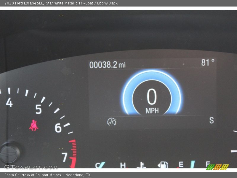 Star White Metallic Tri-Coat / Ebony Black 2020 Ford Escape SEL