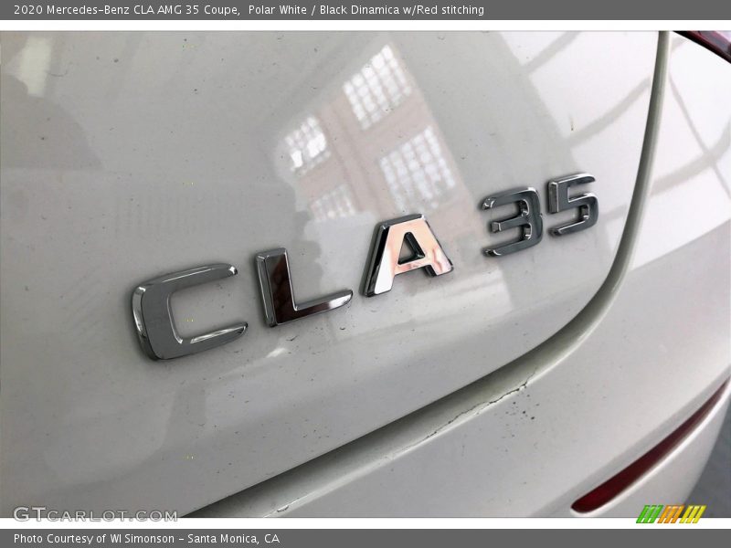 Polar White / Black Dinamica w/Red stitching 2020 Mercedes-Benz CLA AMG 35 Coupe