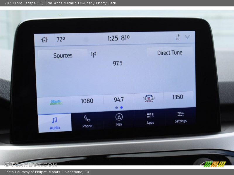 Star White Metallic Tri-Coat / Ebony Black 2020 Ford Escape SEL