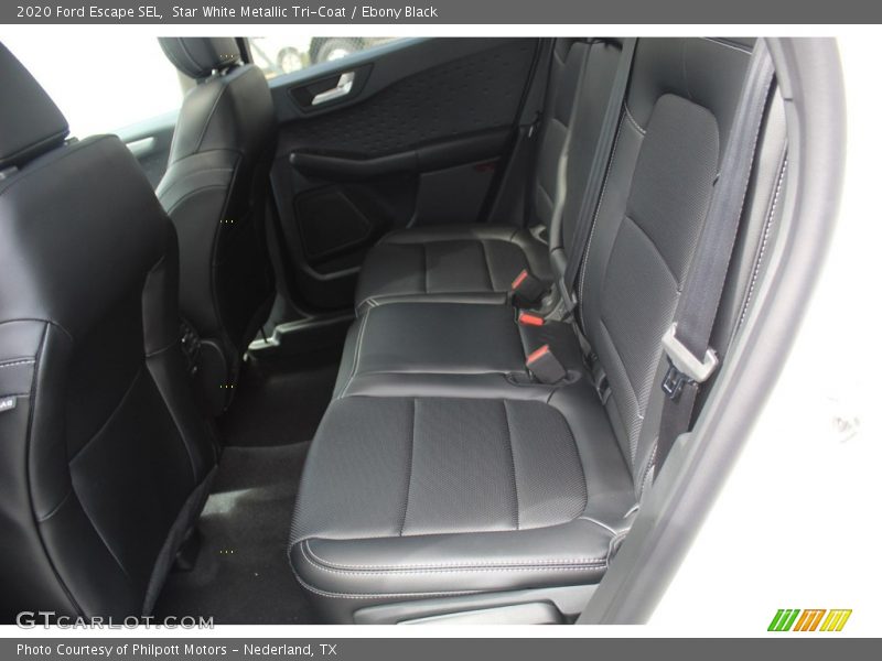 Star White Metallic Tri-Coat / Ebony Black 2020 Ford Escape SEL