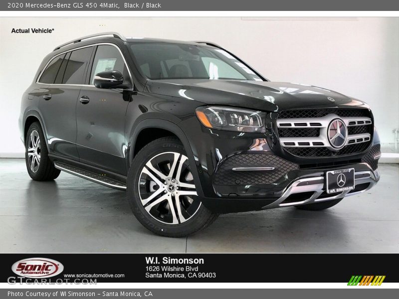 Black / Black 2020 Mercedes-Benz GLS 450 4Matic