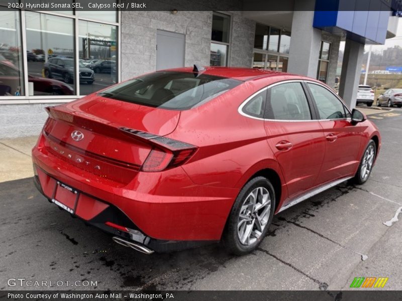 Calypso Red / Black 2020 Hyundai Sonata SEL