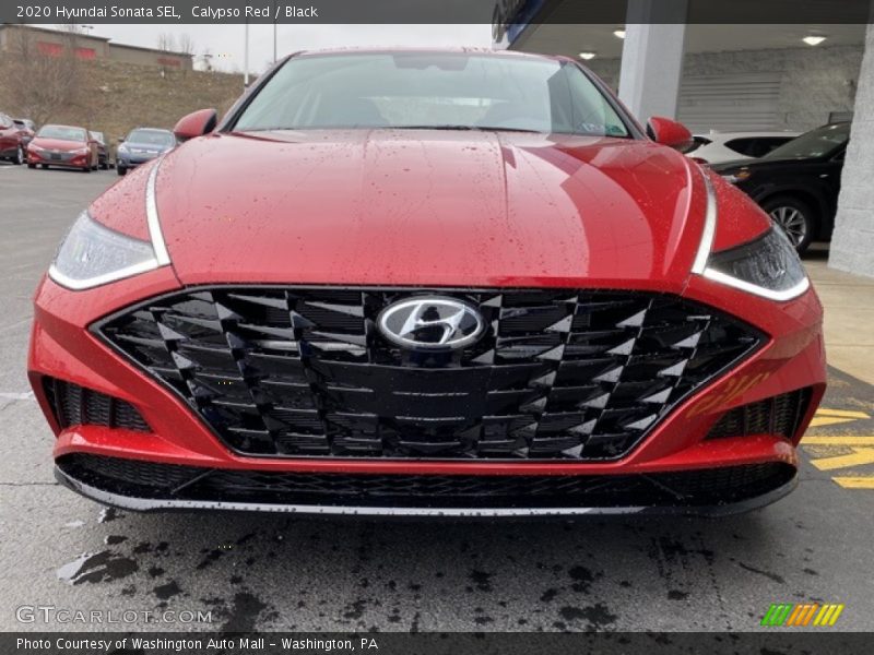 Calypso Red / Black 2020 Hyundai Sonata SEL