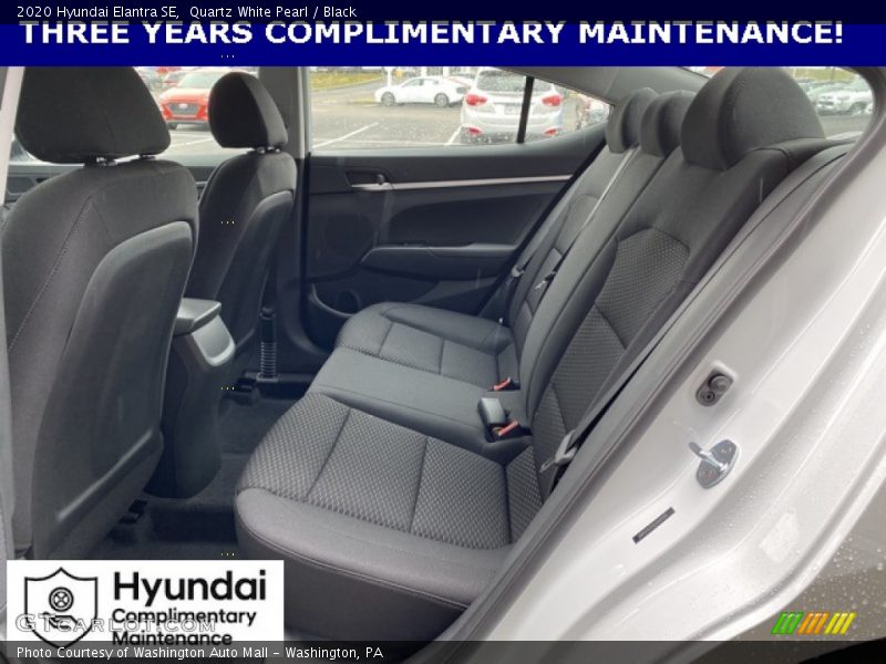 Quartz White Pearl / Black 2020 Hyundai Elantra SE