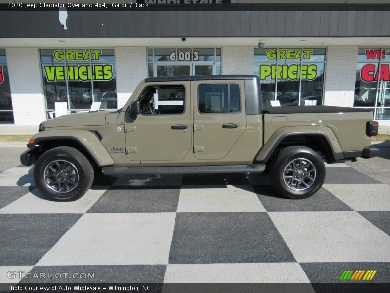 Gator / Black 2020 Jeep Gladiator Overland 4x4