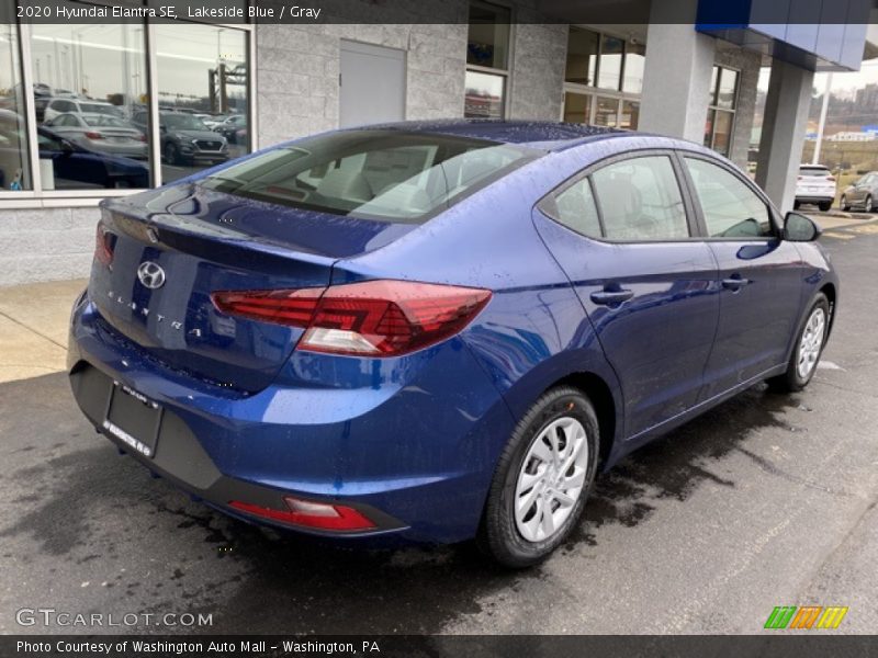 Lakeside Blue / Gray 2020 Hyundai Elantra SE