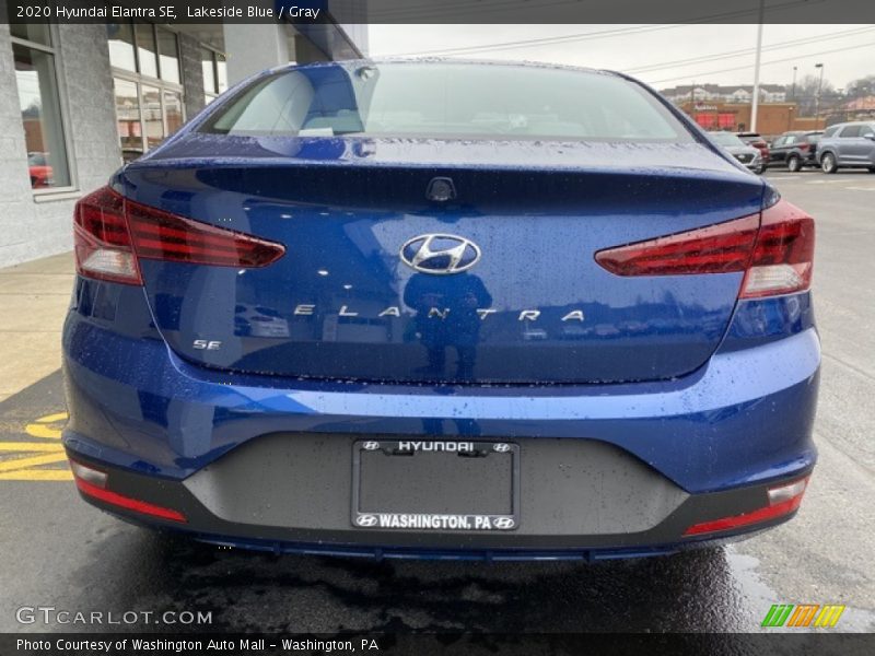 Lakeside Blue / Gray 2020 Hyundai Elantra SE