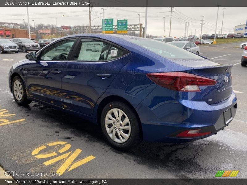 Lakeside Blue / Gray 2020 Hyundai Elantra SE